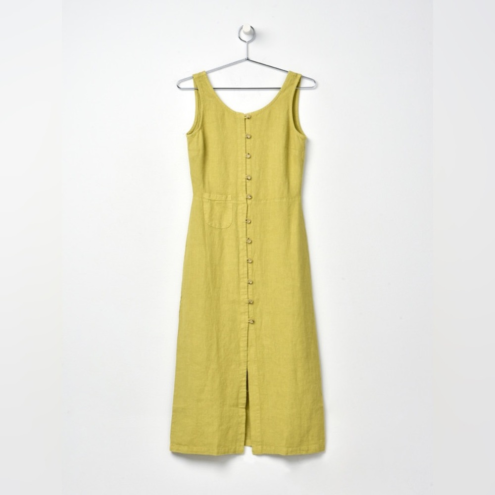 Paloma Wool Galatea Linen Midi Sleeveless Dress Size 40